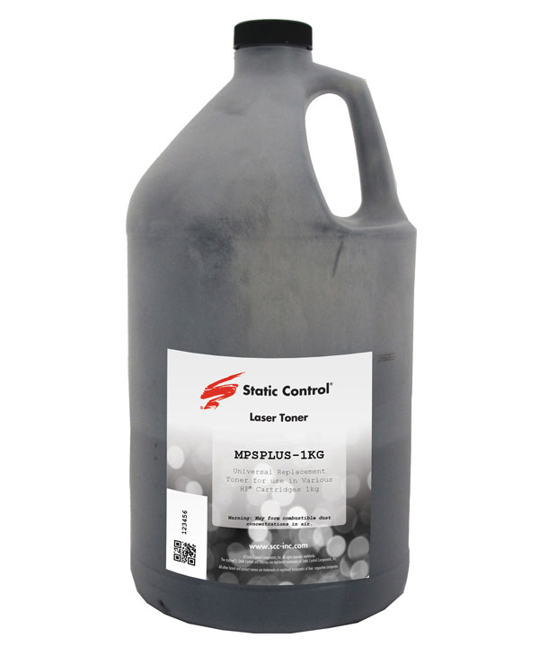 Тонер Static Control Универс. для HP LJ 1010-9000/P2015/P2055/P3015/M425/M525, 1 кг,флакон